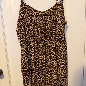 Torrid Leopard Print Challis High-Low Dress
